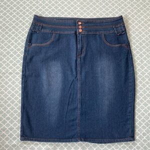Vintage No Fuze Denim Skirt 20